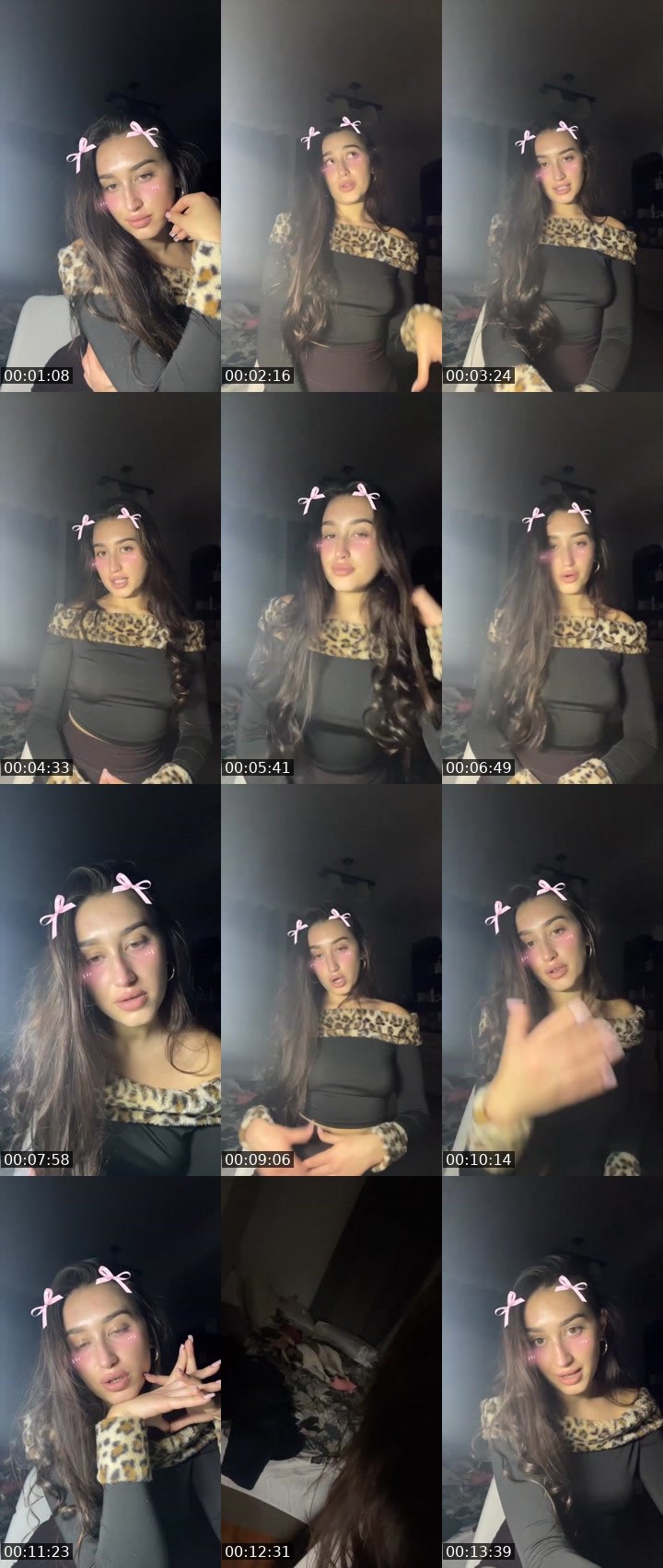 Contact-sheet preview of Sofiia🤍🌸's Liveme recording