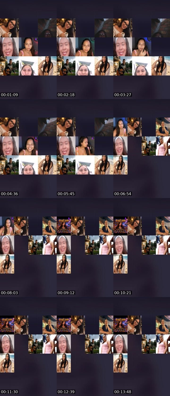 Contact-sheet preview of 🔥⃤ 𝐌aɱaƈιta ♦️'s Liveme recording