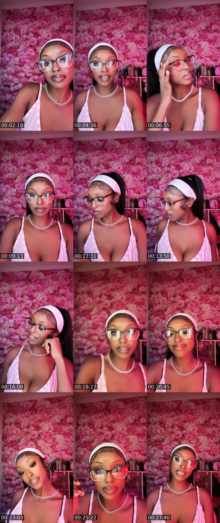 Contact-sheet preview of ℳ𝓈.ℰ𝓉𝒽ℯ𝓇ℯ𝒶𝓁🍨's Liveme recording