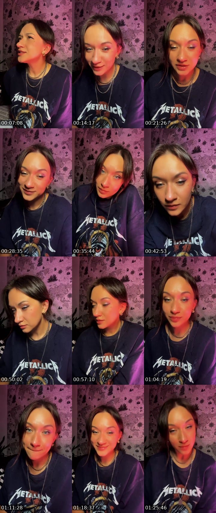 Contact-sheet preview of ✨CaliforniSASHion✨'s Liveme recording