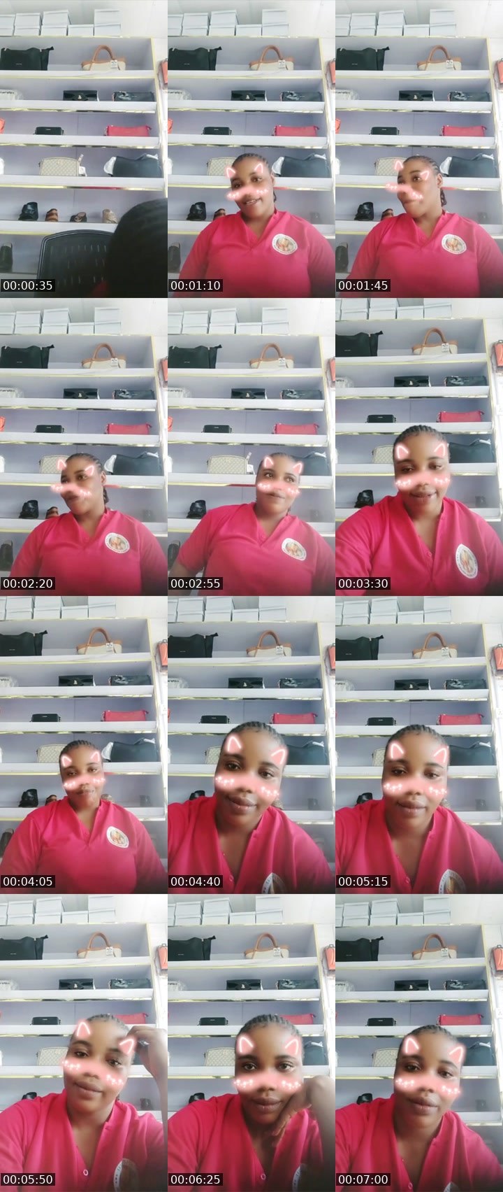 Contact-sheet preview of sweet5's Liveme recording
