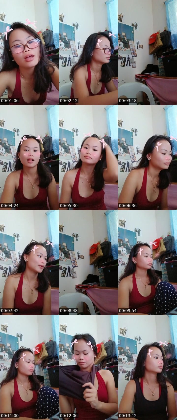 Contact-sheet preview of 🍃👸amani🌼's Liveme recording