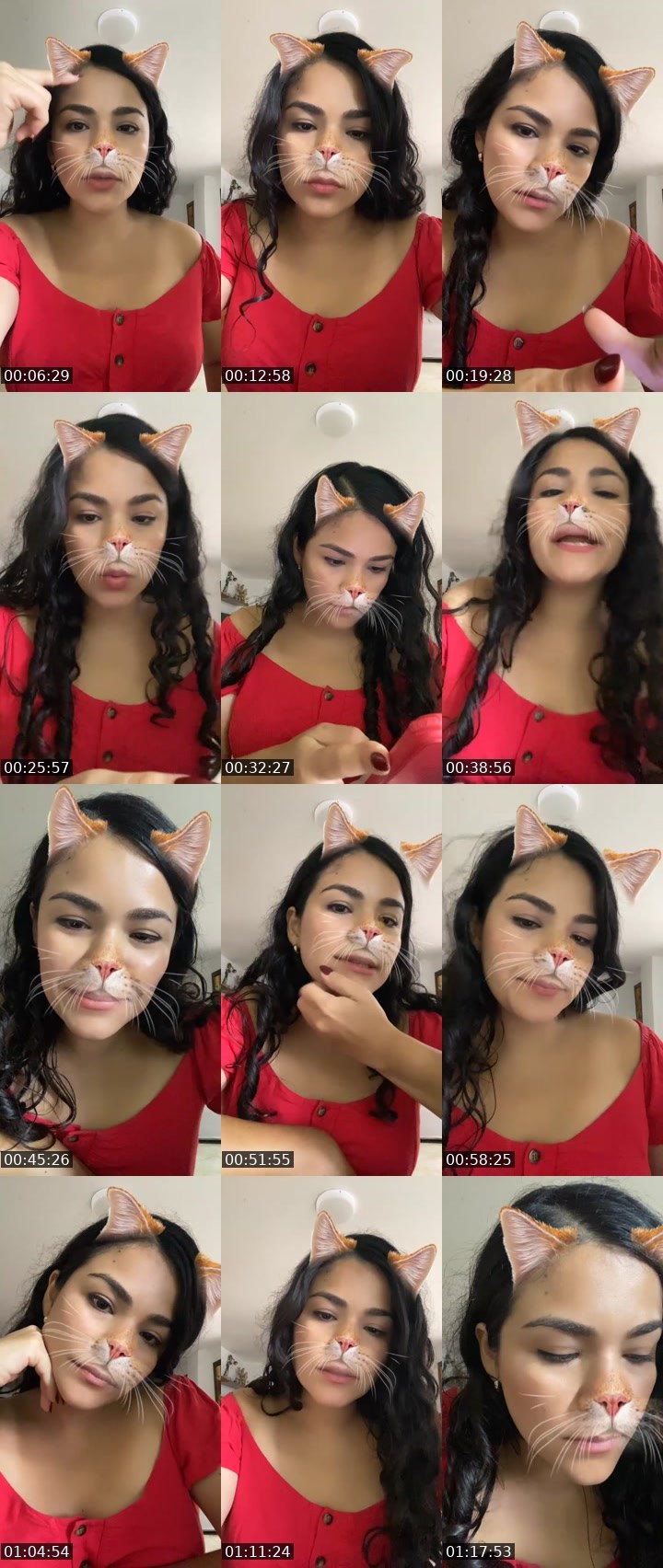 Contact-sheet preview of 🌐Paola🧸👻♥️'s Liveme recording
