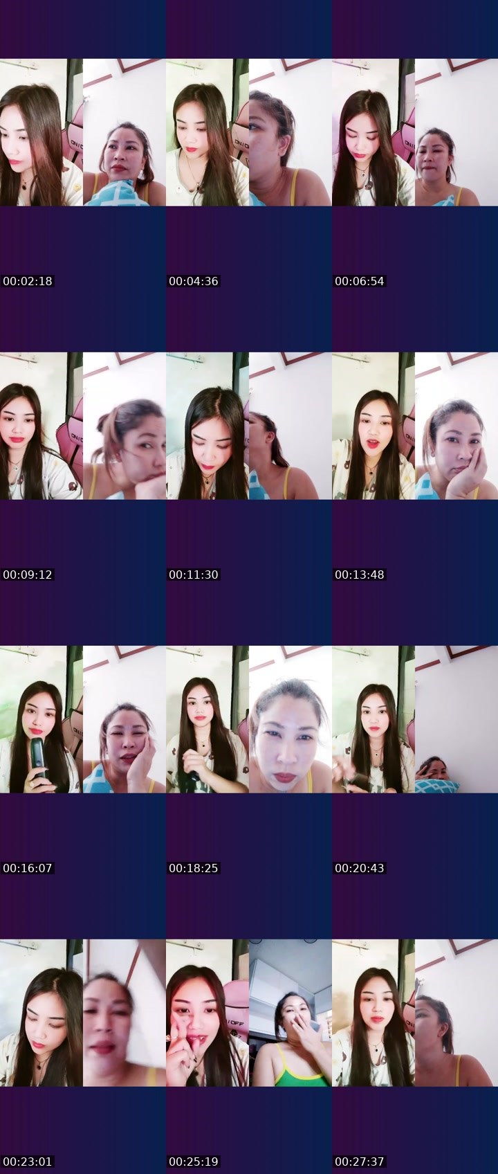 Contact-sheet preview of 👸🏻𝑀𝒶𝓎𝓊𝓂𝒾🍓's Liveme recording