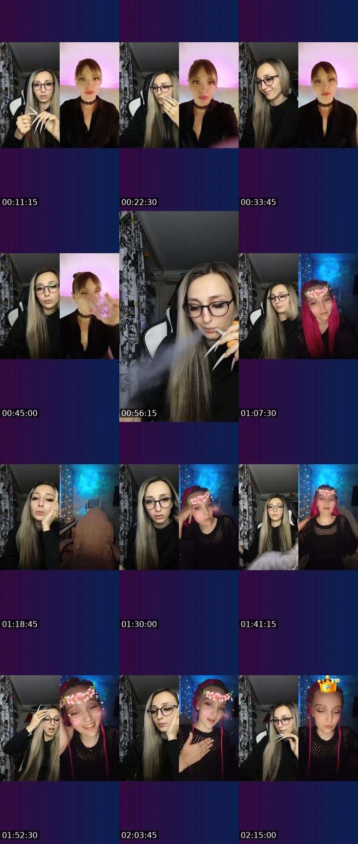Contact-sheet preview of 🐺ŞKAŃÐI🐺's Liveme recording