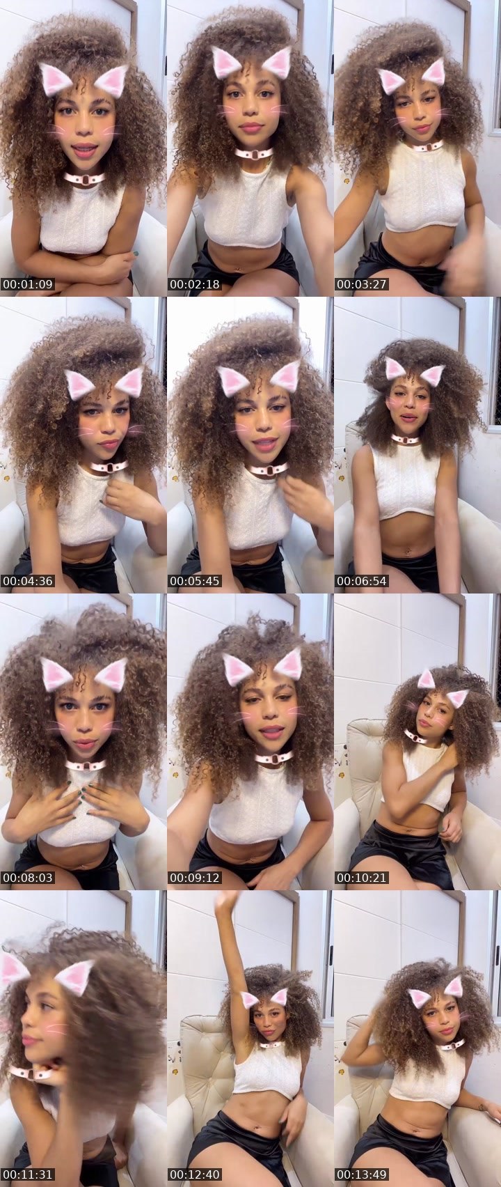 Contact-sheet preview of Ayana 🪷's Liveme recording