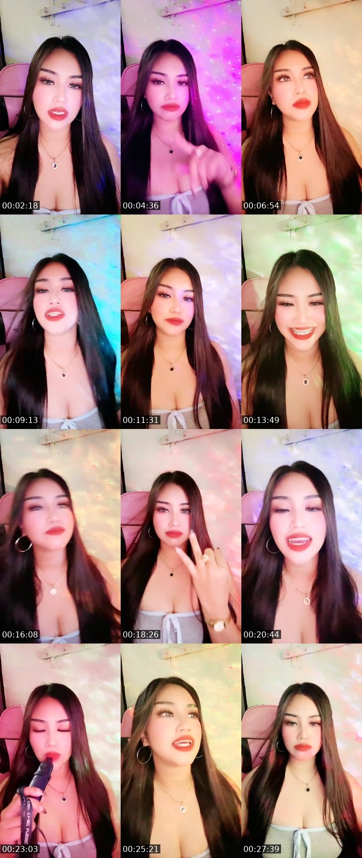 Contact-sheet preview of 👸🏻𝑀𝒶𝓎𝓊𝓂𝒾🍓's Liveme recording
