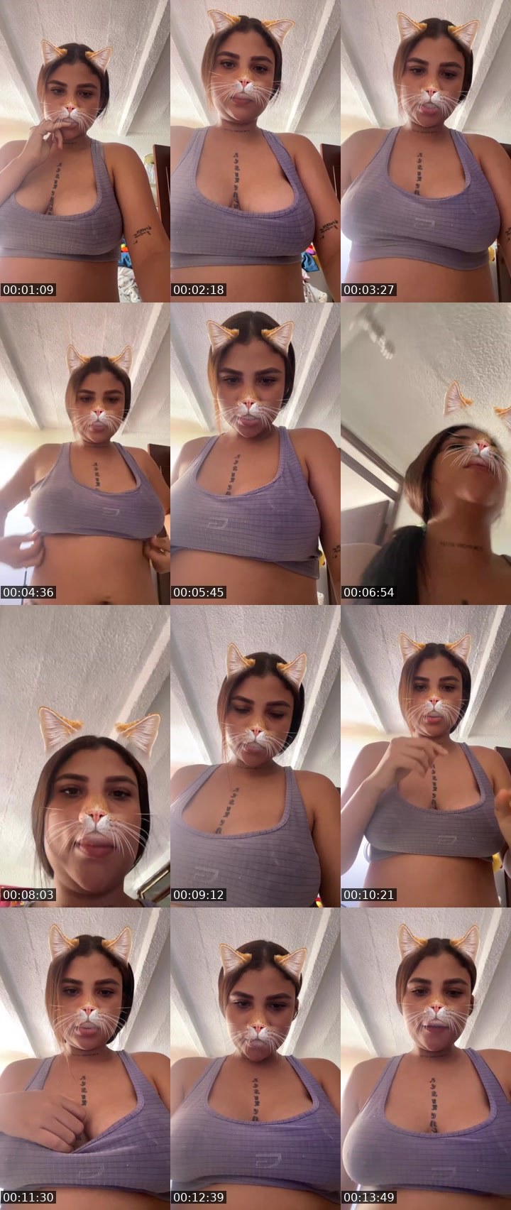Contact-sheet preview of 🌐lizeth🎀 🧸's Liveme recording
