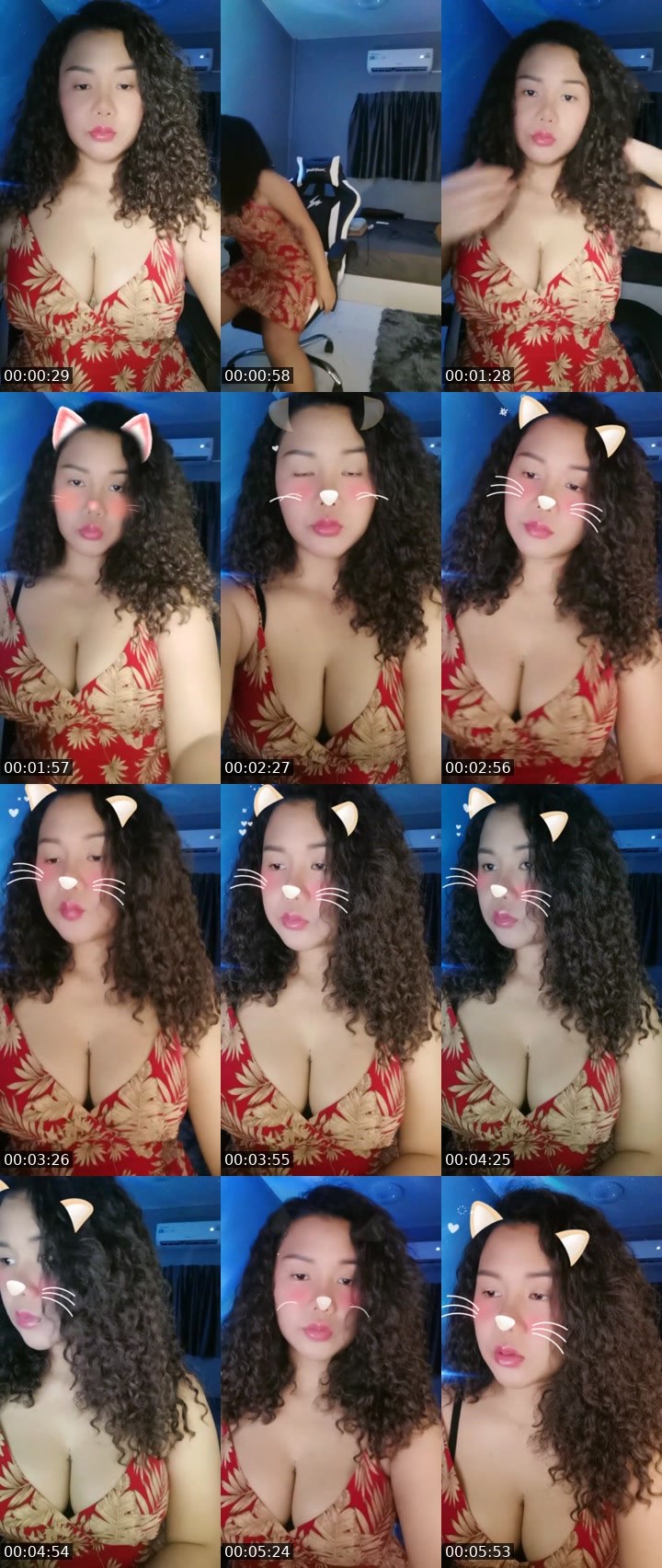 Contact-sheet preview of ♡メイメイ愛's Liveme recording