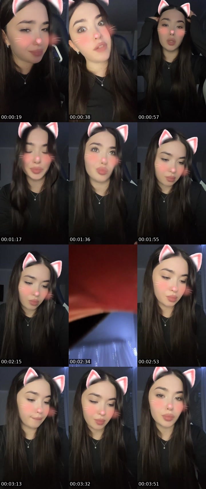 Contact-sheet preview of 🎀𝔻𝕚𝕤𝕙𝕜𝕒🎀's Liveme recording