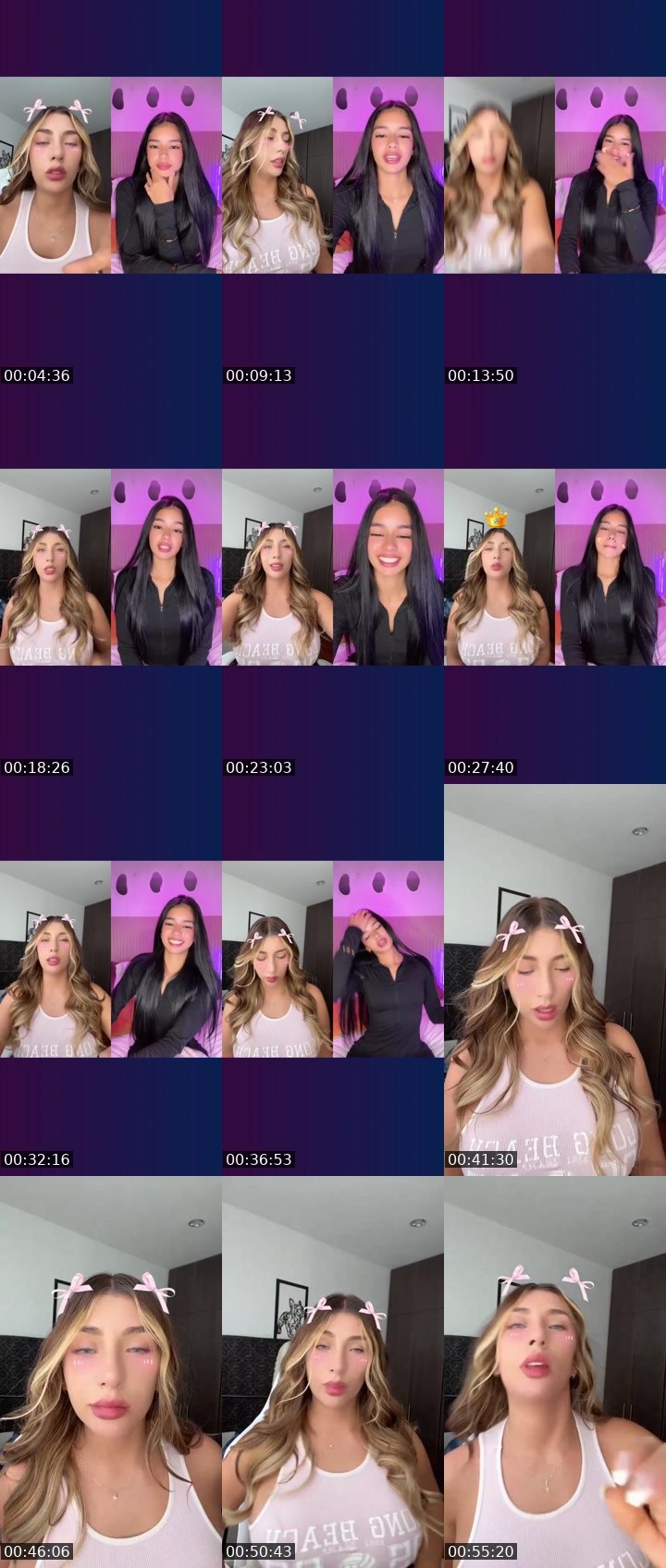 Contact-sheet preview of 𝓟𝓻𝓲𝓷𝓬𝓮𝓼𝓼🌸🧸's Liveme recording