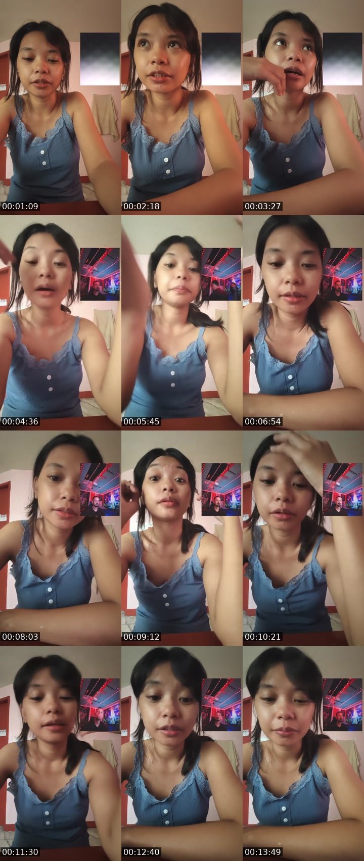 Contact-sheet preview of 😋👸nali🦢18k's Liveme recording