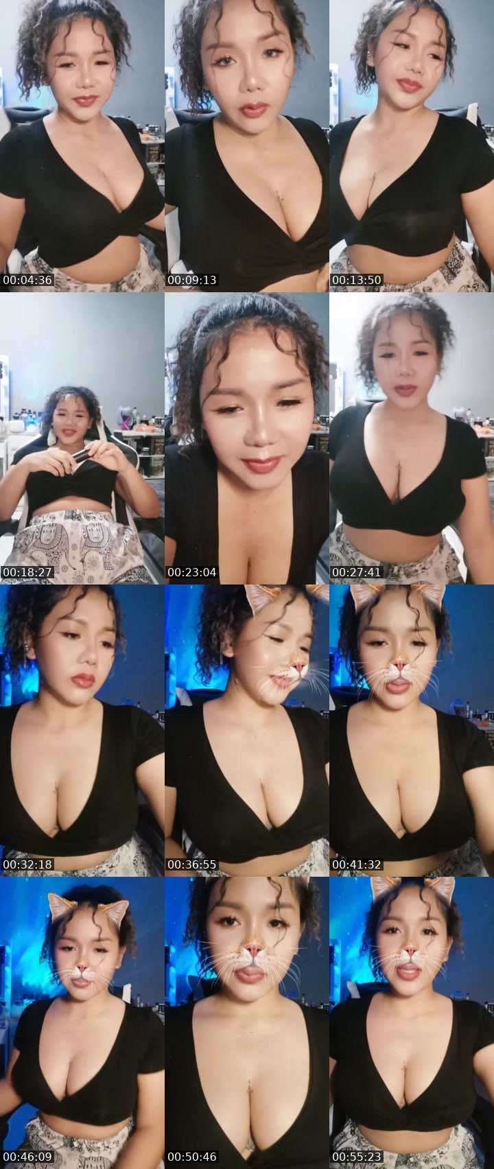 Contact-sheet preview of ♡メイメイMeiMei愛's Liveme recording