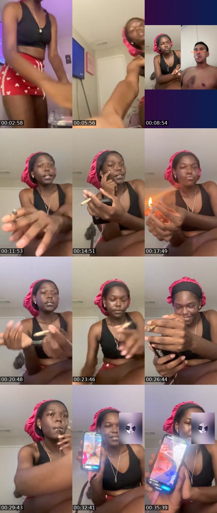 Contact-sheet preview of Jaydahh's Liveme recording