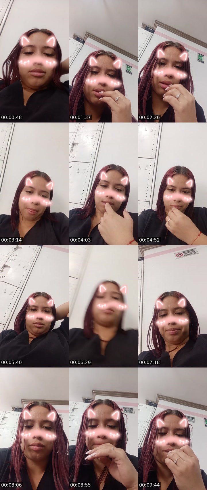 Contact-sheet preview of yisell's Liveme recording