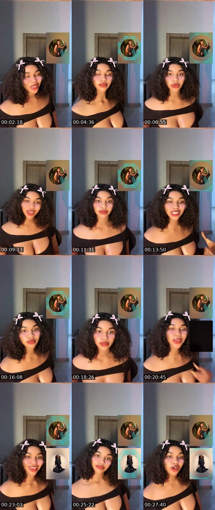 Contact-sheet preview of ྀིྀི CLAIRE🍀's Liveme recording