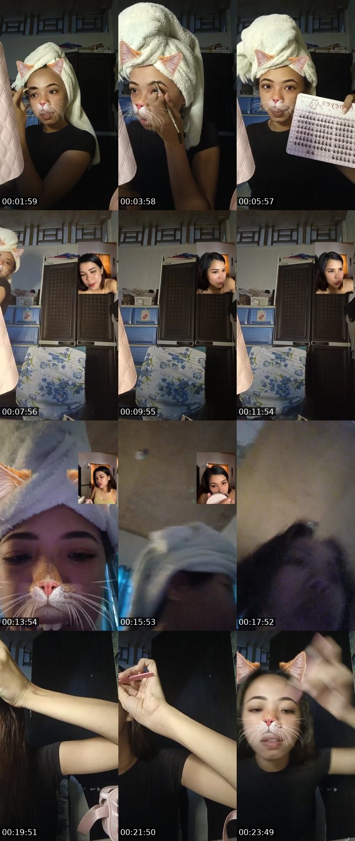 Contact-sheet preview of 15.6k🧿👸Sue🌼's Liveme recording