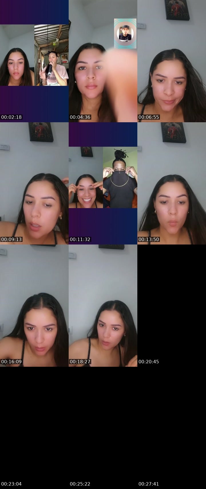 Contact-sheet preview of Blanquitaa😈🙂's Liveme recording