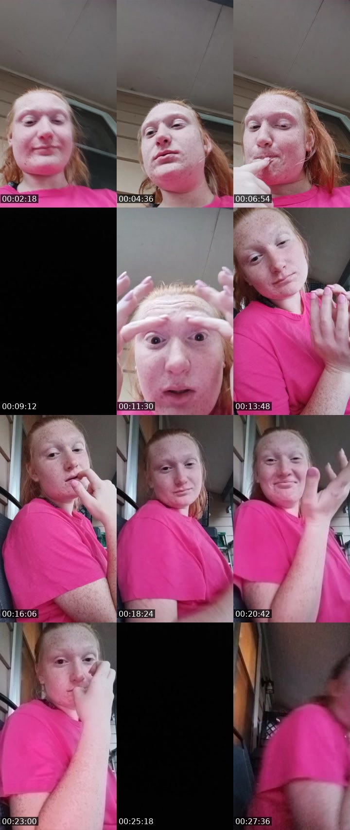 Contact-sheet preview of Pink Powerranger's Liveme recording