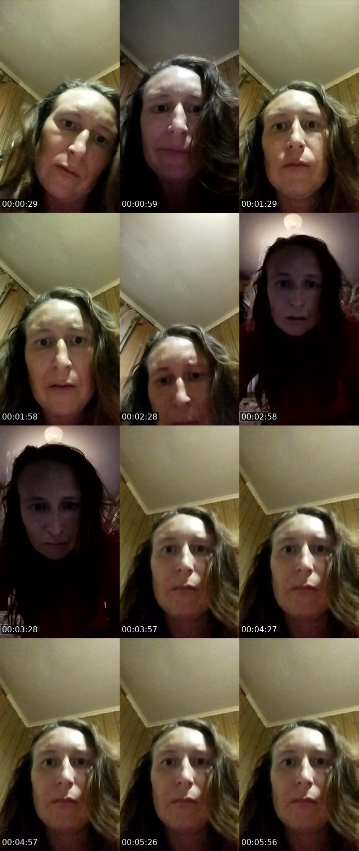 Contact-sheet preview of Sweetylady's Liveme recording