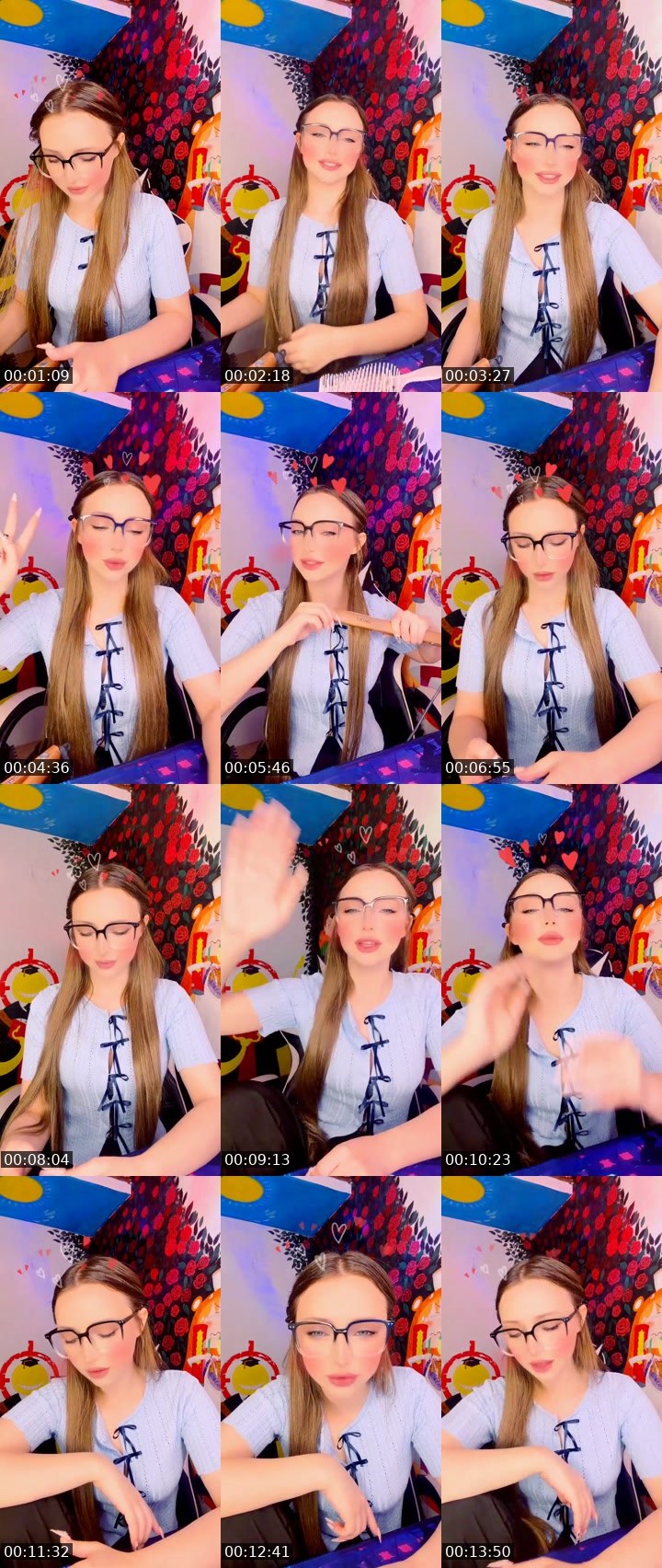 Contact-sheet preview of ᴋɪꜱꜱ🇰🇿ᴅɪᴅɪꜱʜᴋᴀ's Liveme recording