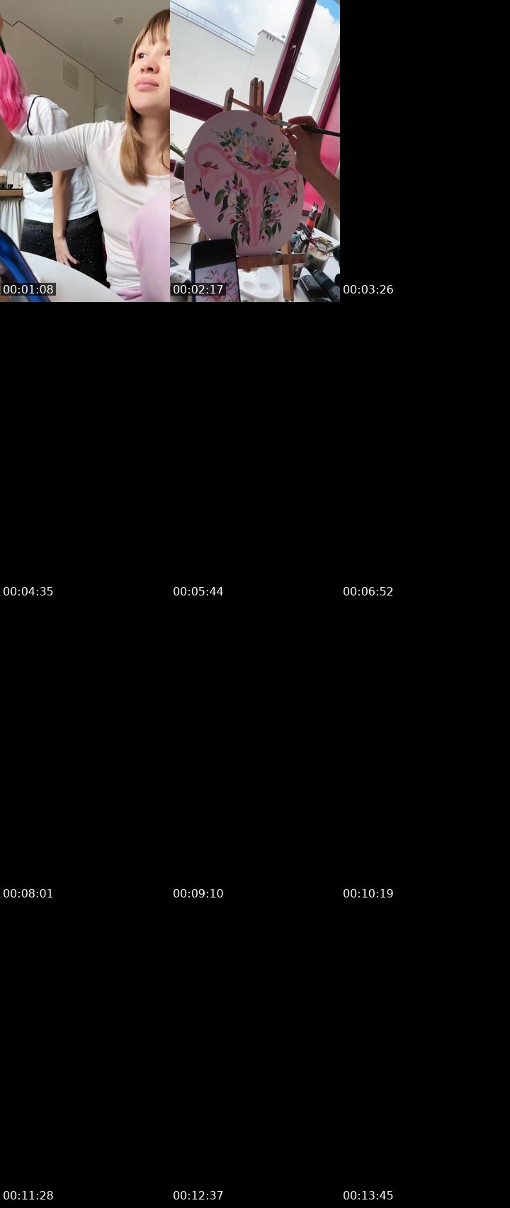 Contact-sheet preview of Artistiri's Liveme recording