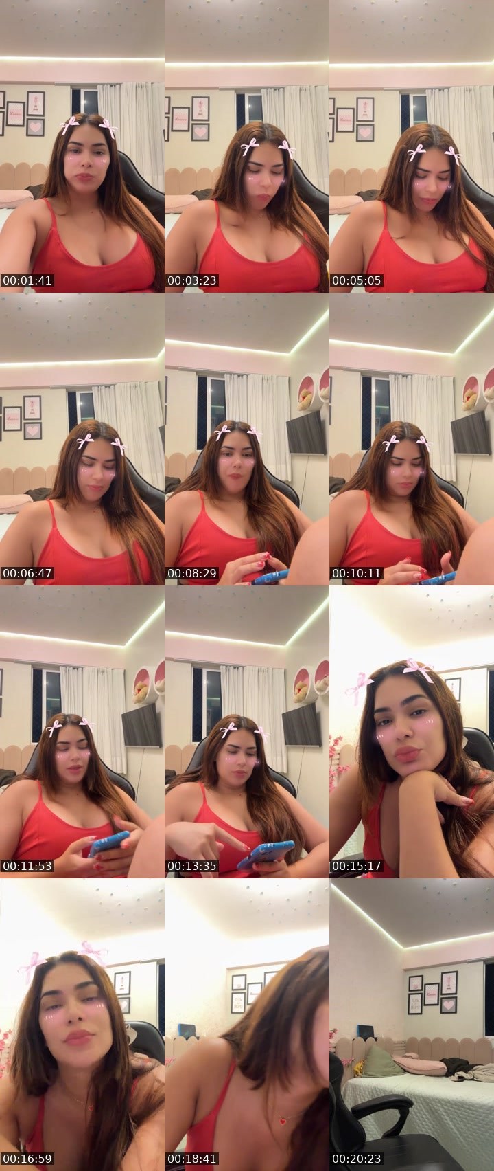 Contact-sheet preview of 🍭Mel🍭 20K's Liveme recording