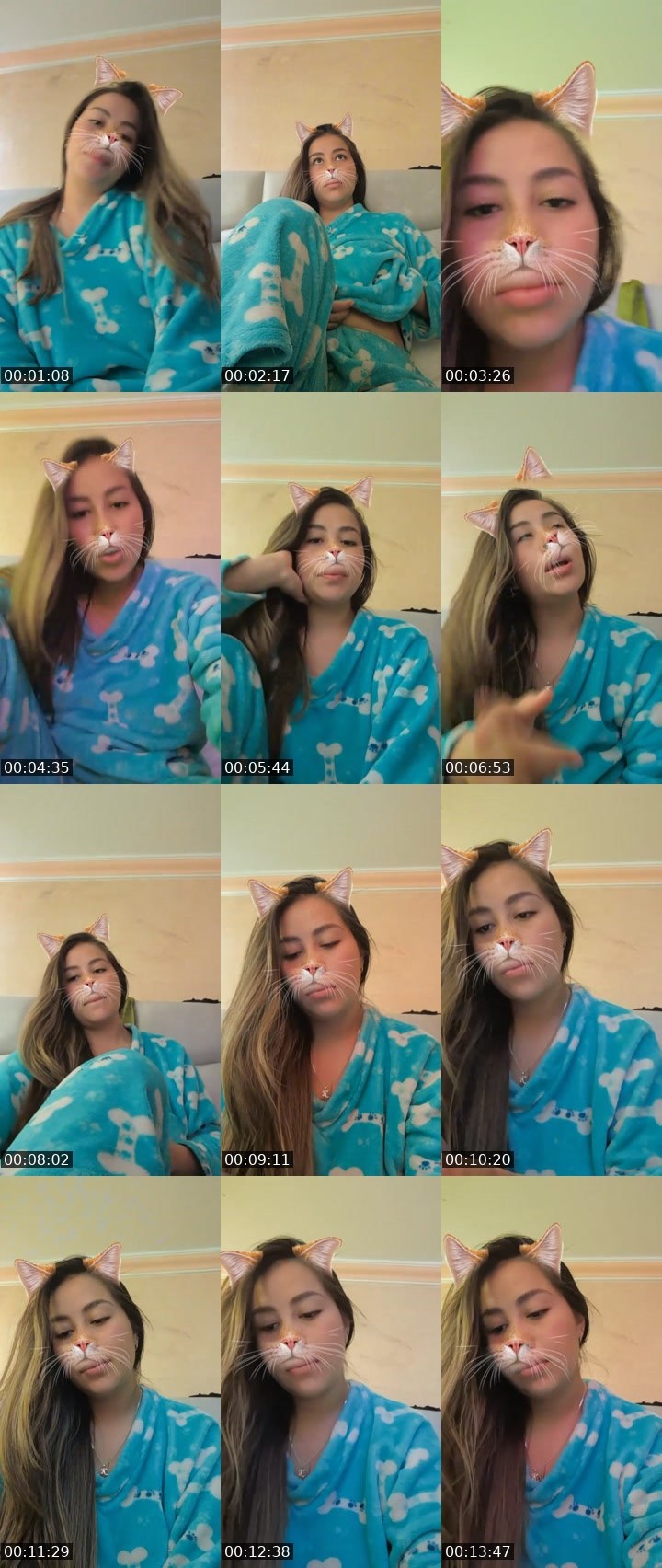 Contact-sheet preview of ❤️ Babe_vale🫦's Liveme recording