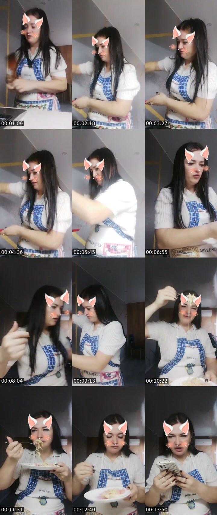 Contact-sheet preview of 💯 Strawberry👼's Liveme recording