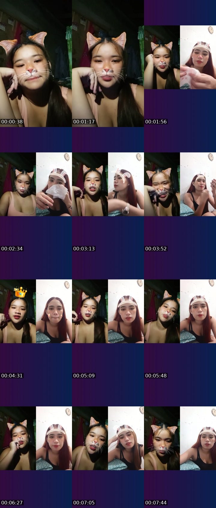 Contact-sheet preview of 👸xybia🧙‍NP's Liveme recording