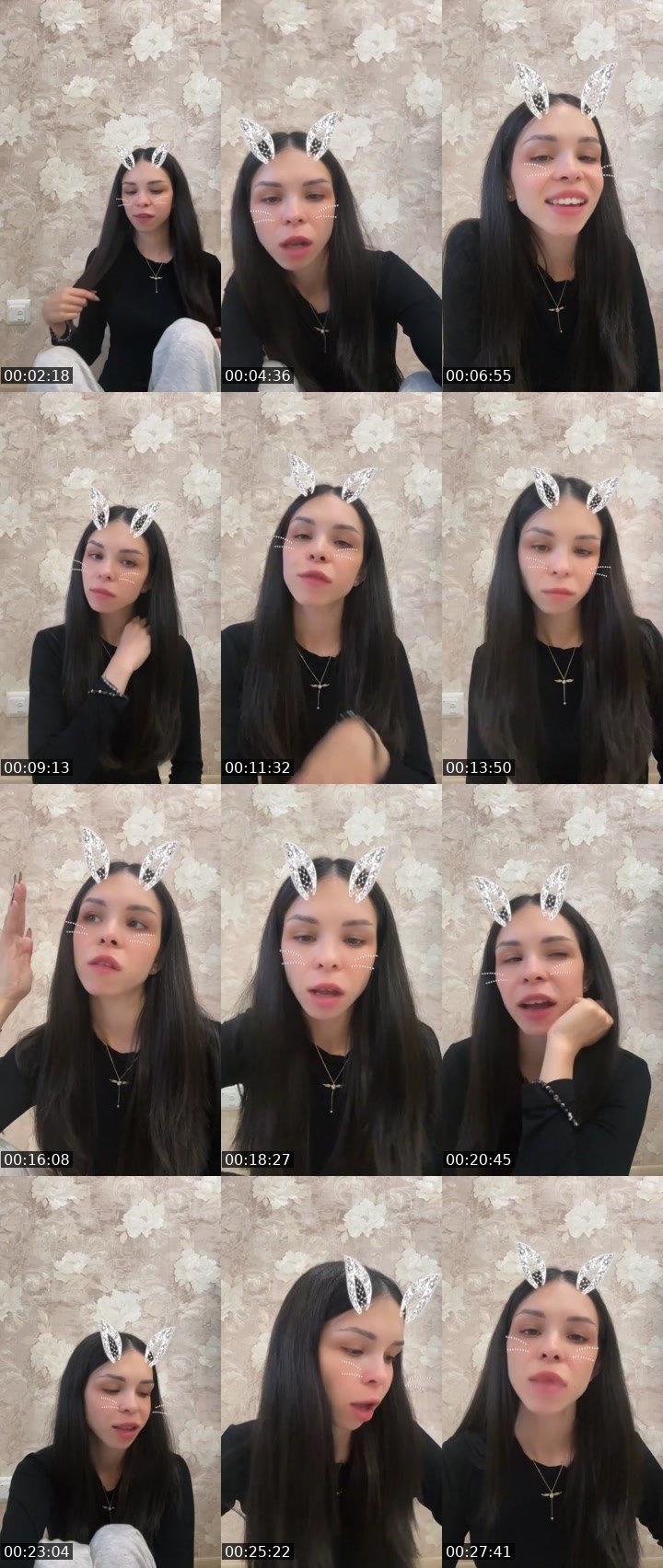 Contact-sheet preview of KIRA💘's Liveme recording
