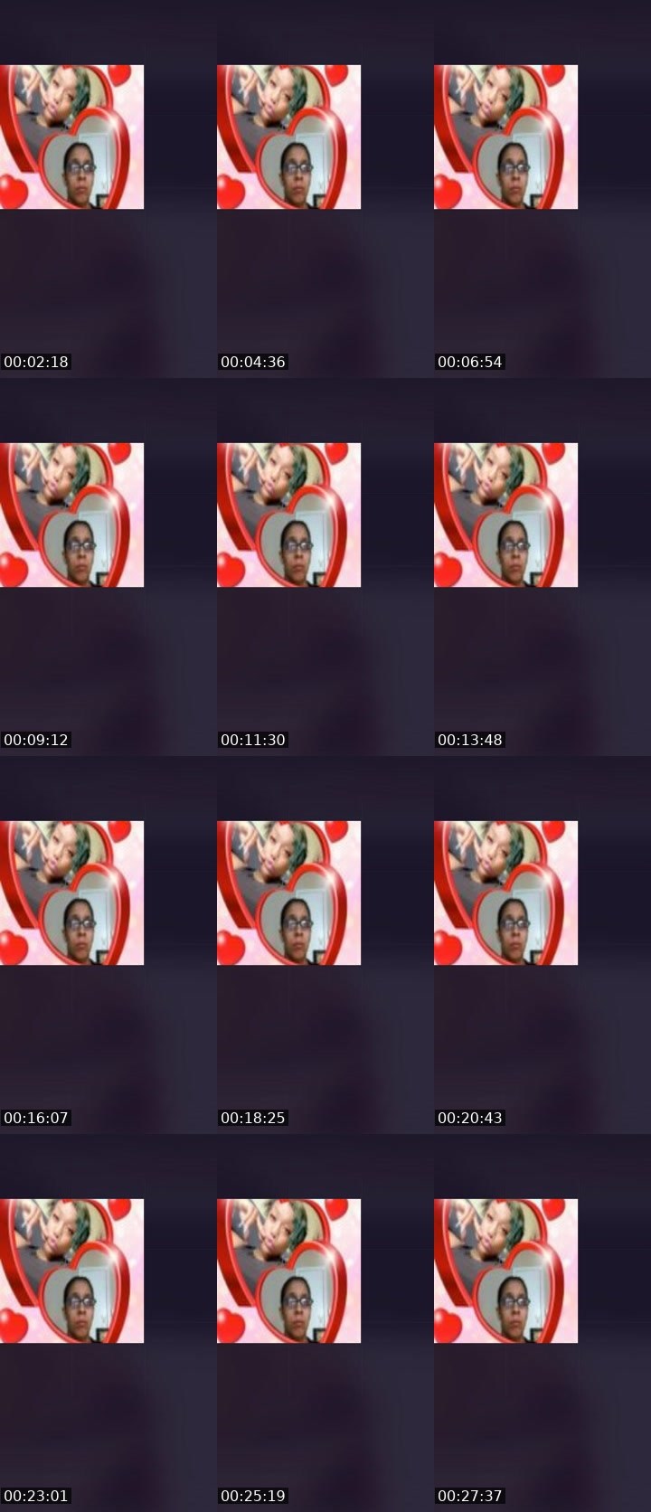 Contact-sheet preview of 🌈Redbone3's Liveme recording