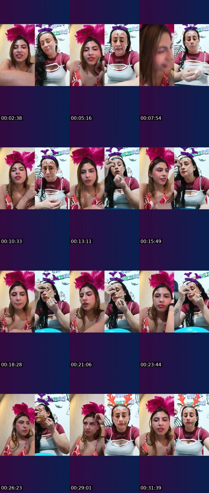 Contact-sheet preview of 🫧Acuariana🧙🏻‍♀️🔥's Liveme recording
