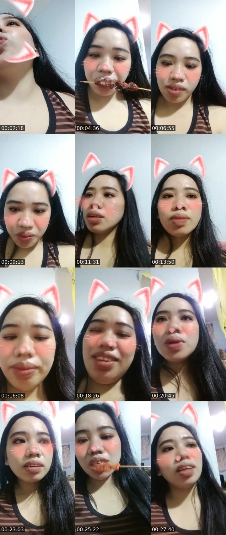 Contact-sheet preview of rose jn's Liveme recording