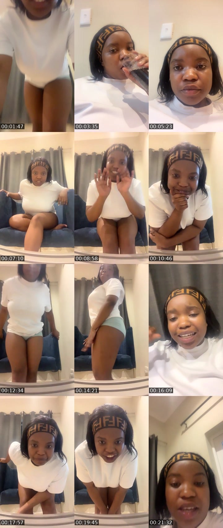 Contact-sheet preview of Mini Cee's Liveme recording