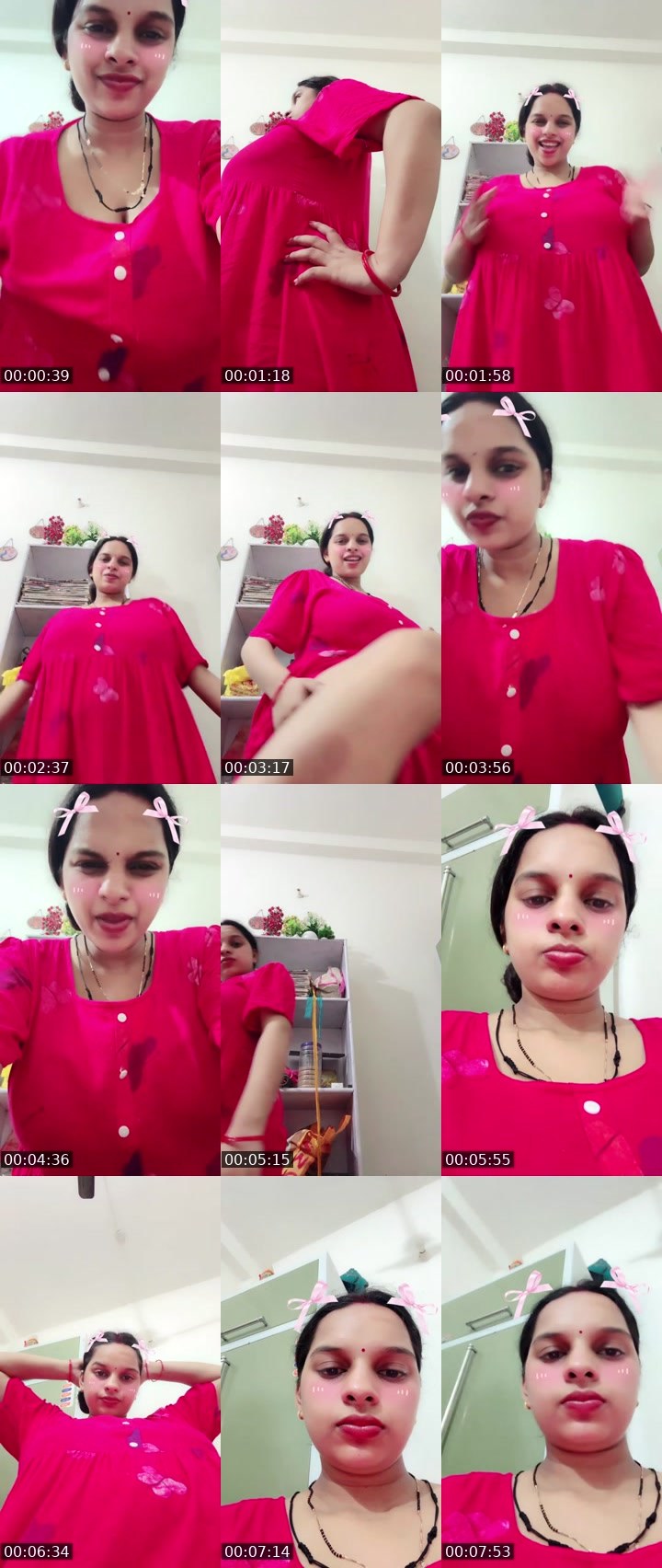 Contact-sheet preview of Manvi✨🫦's Liveme recording