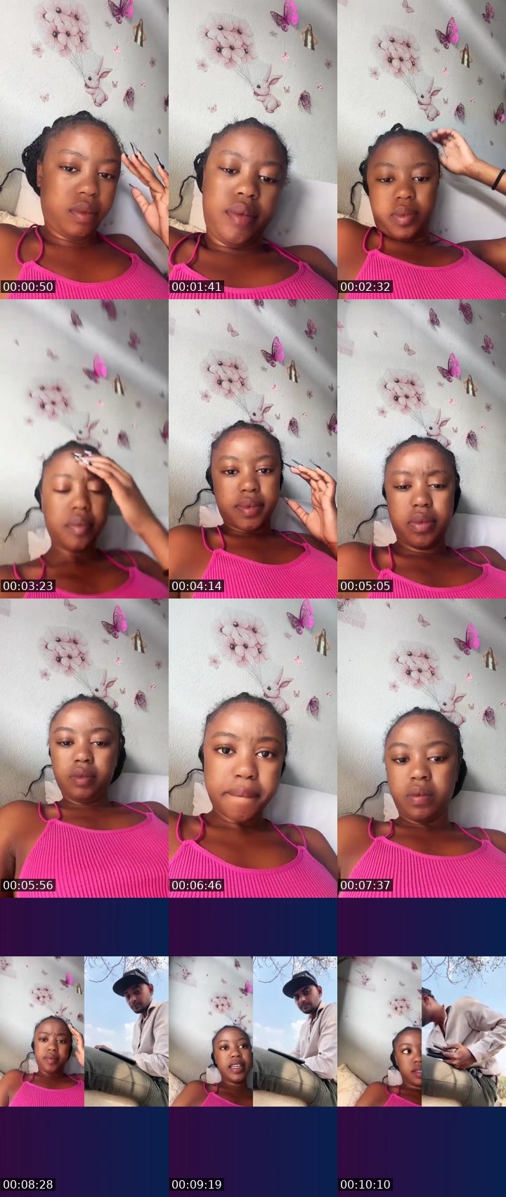 Contact-sheet preview of GrACe🌸💦's Liveme recording
