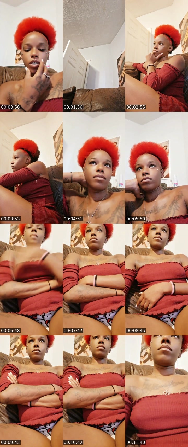 Contact-sheet preview of OhhTiny🍭💍's Liveme recording