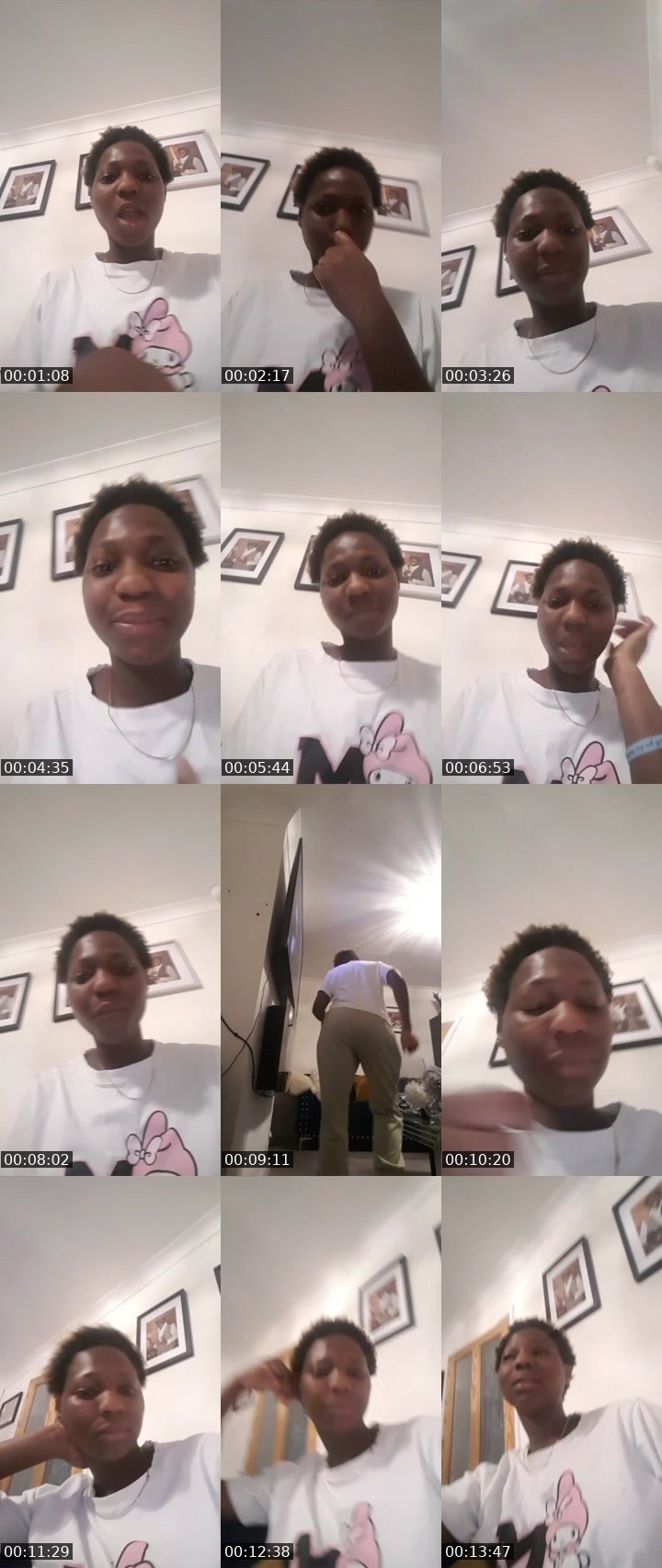 Contact-sheet preview of Miracle Erhunmwunse's Liveme recording