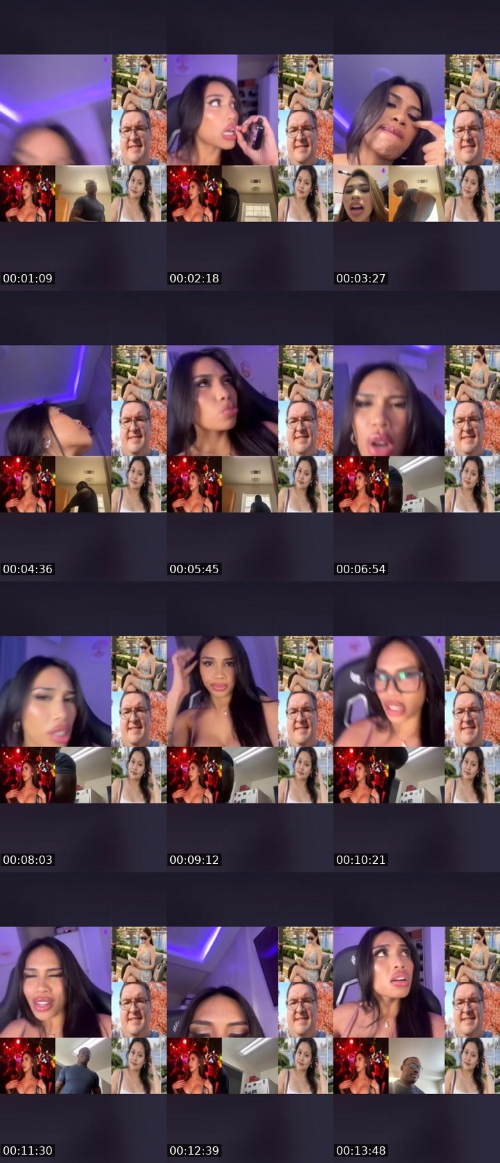 Contact-sheet preview of Hanni🫶🏻's Liveme recording