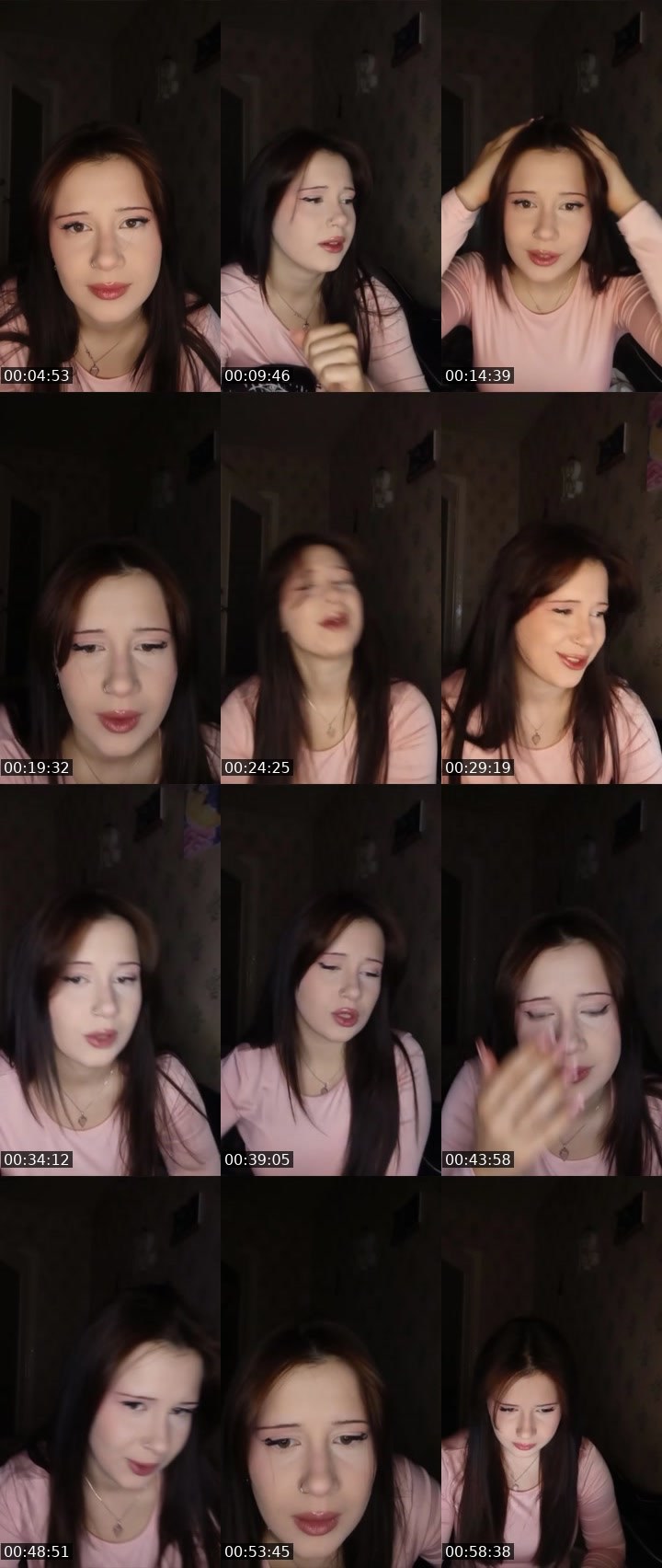 Contact-sheet preview of Ангел🎀's Liveme recording