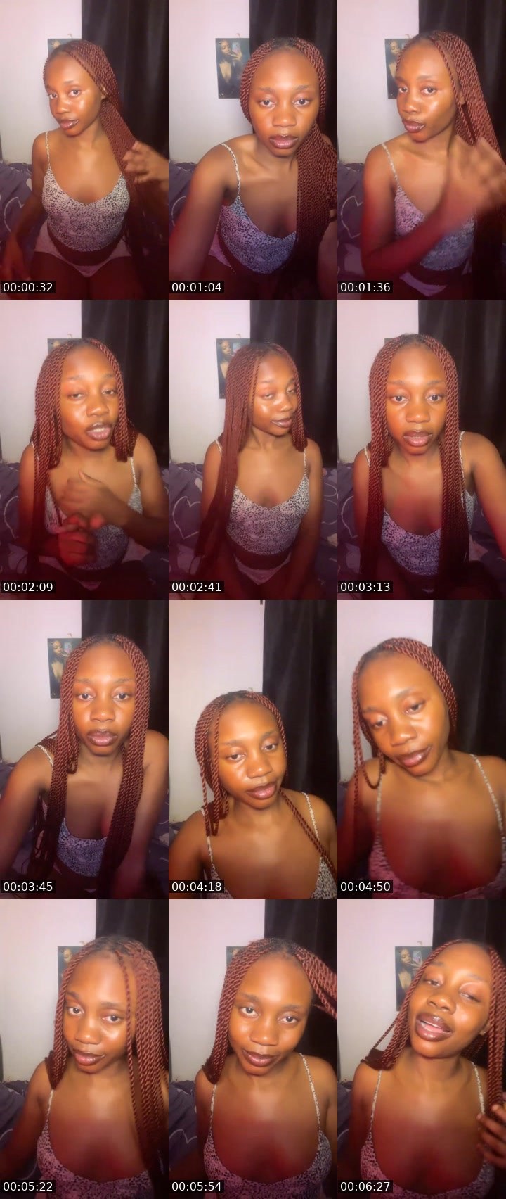 Contact-sheet preview of Prezika❤️'s Liveme recording