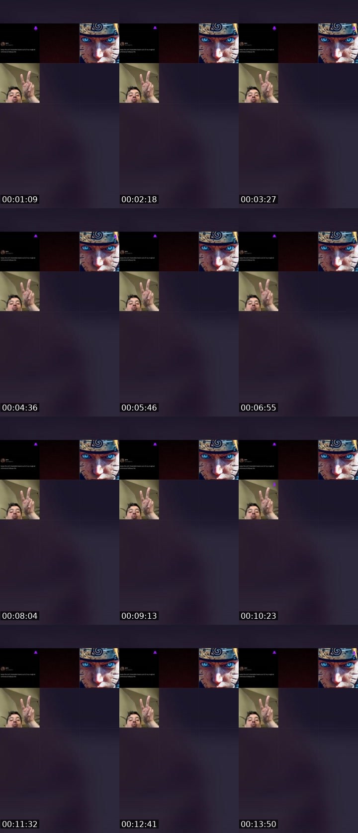 Contact-sheet preview of spicy🥵's Liveme recording