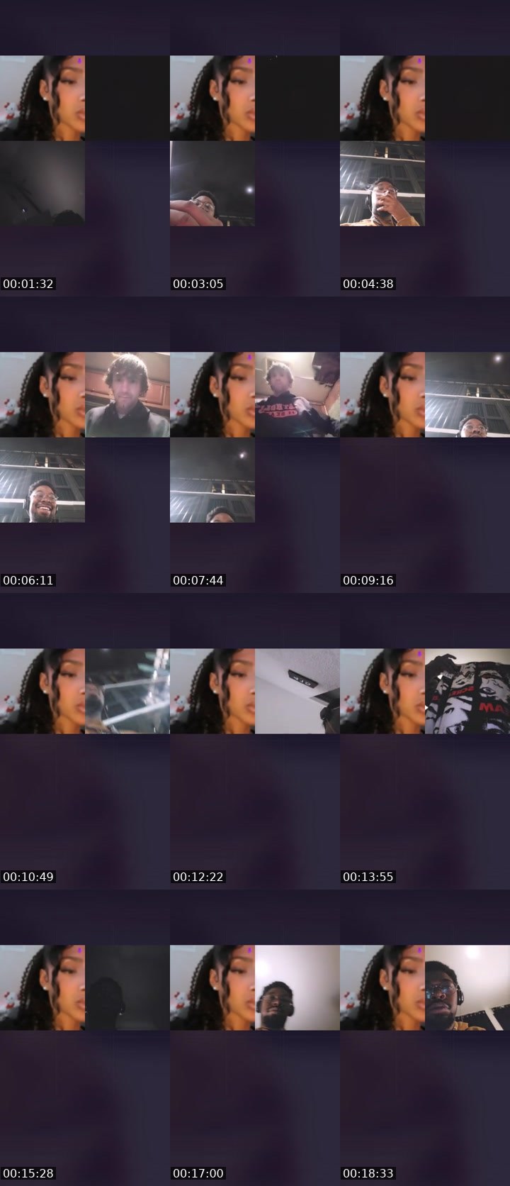 Contact-sheet preview of bbfaceliyaa🎀's Liveme recording