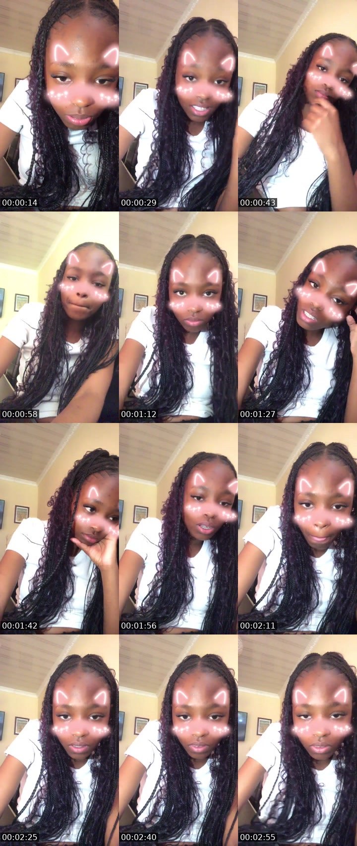 Contact-sheet preview of Buhle's Liveme recording