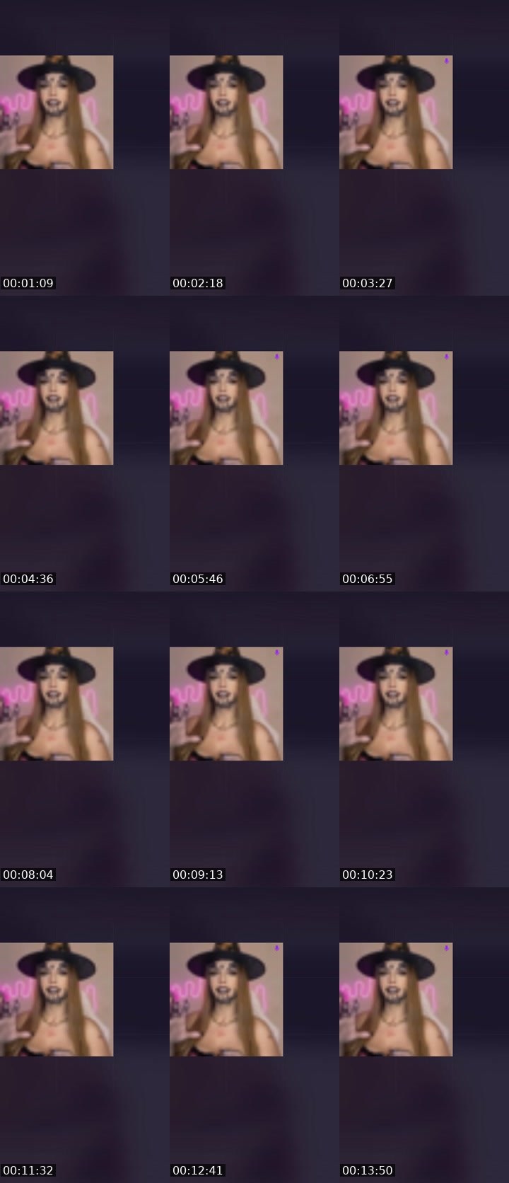 Contact-sheet preview of Line Ribeiro 😎's Liveme recording