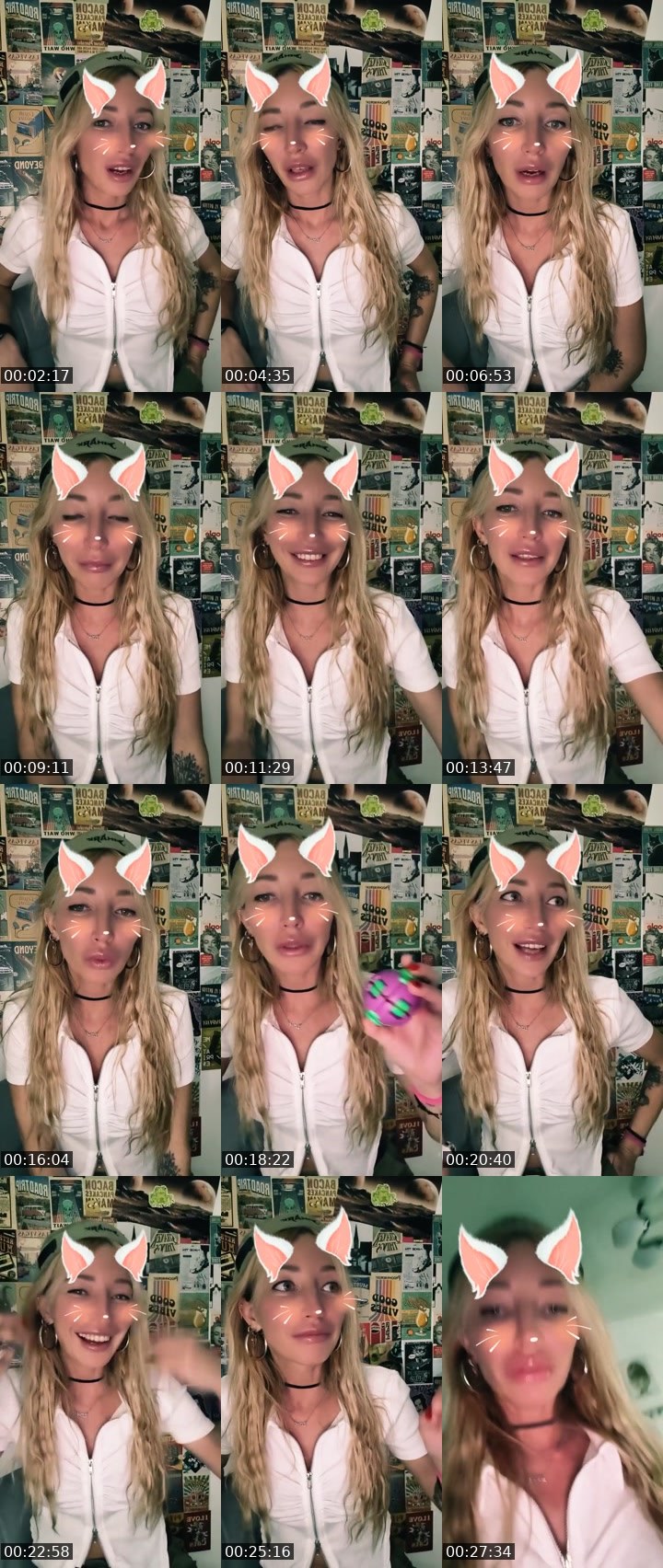 Contact-sheet preview of 😉Kate 🤍℄'s Liveme recording