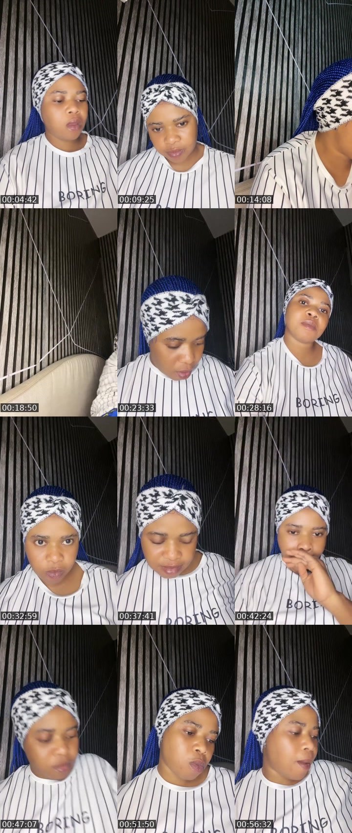Contact-sheet preview of MERCYLUV💋's Liveme recording