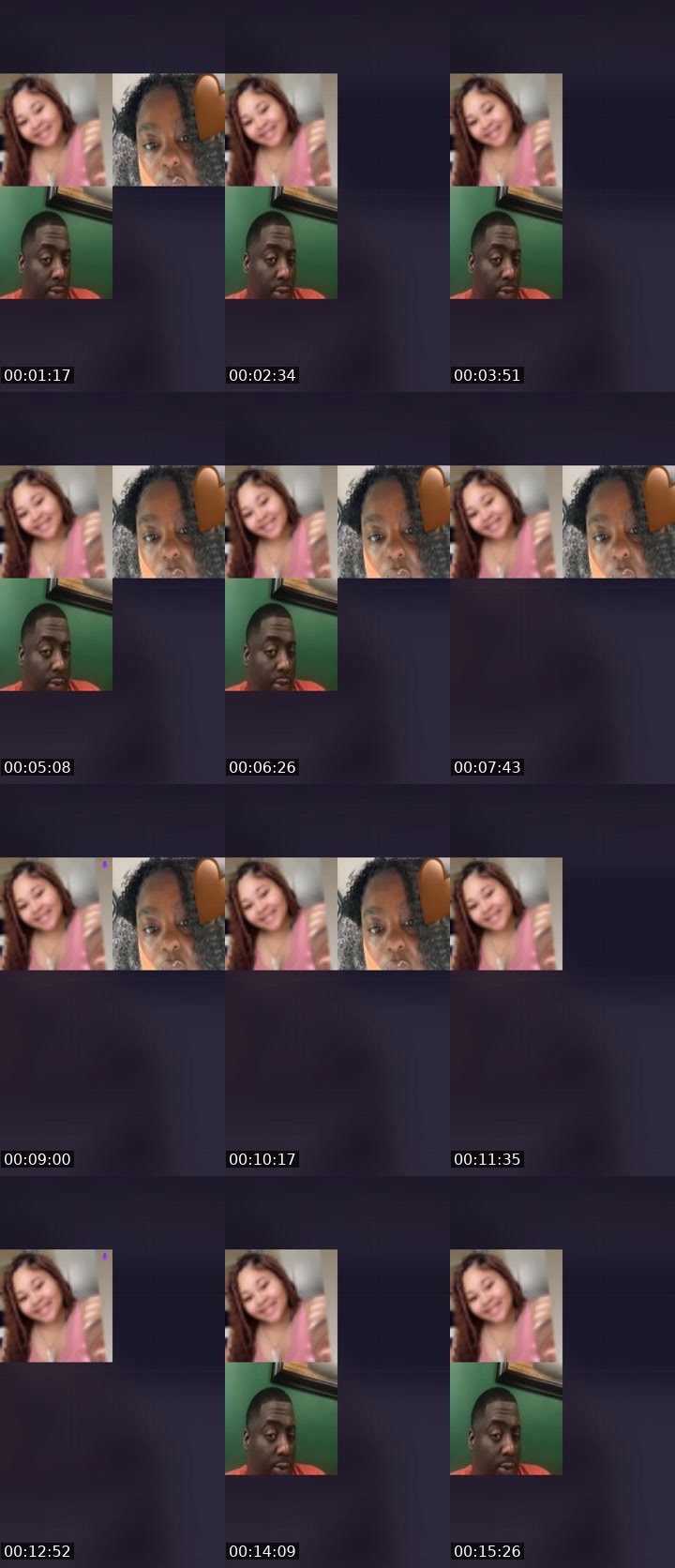 Contact-sheet preview of Mãrĩe 🤭🫶's Liveme recording