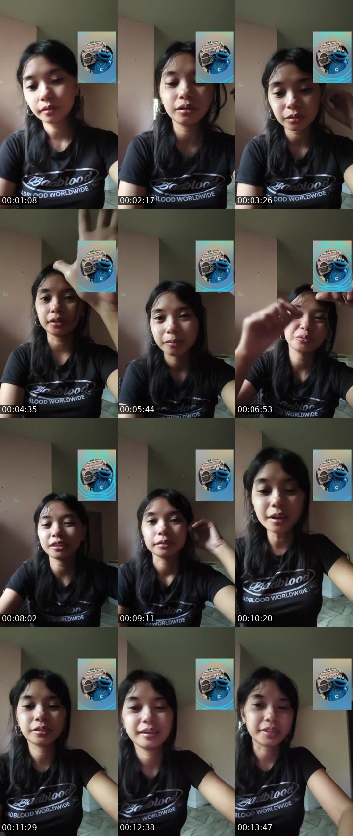 Contact-sheet preview of 😋👸NaLi🦢's Liveme recording